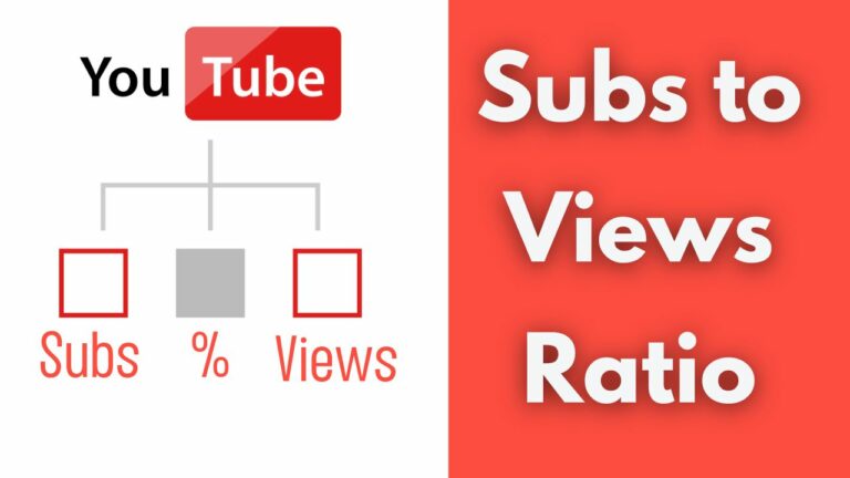 YouTube Subscribers to Views Ratio